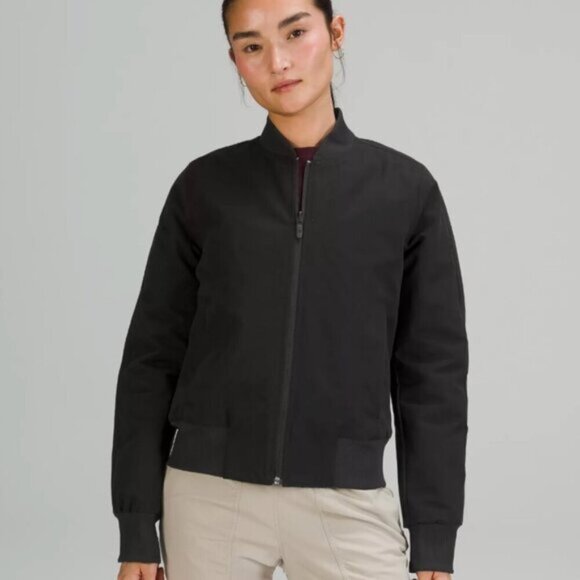 lululemon athletica Jackets & Blazers - Lululemon Reversible Non-Stop Bomber Black